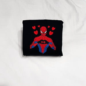 Spiderman Hearts Sweatshirt